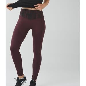Lululemon All The Right Places Legging Size 4 Bordeaux Drama High Rise